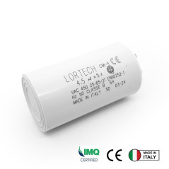CONDENSATEUR 4,5 μF POUR VOLET ROULANT TOUTES MARQUES - COUPLE MOTEUR 15 à 17 Nm - FABRIQUÉ EN ITALIE