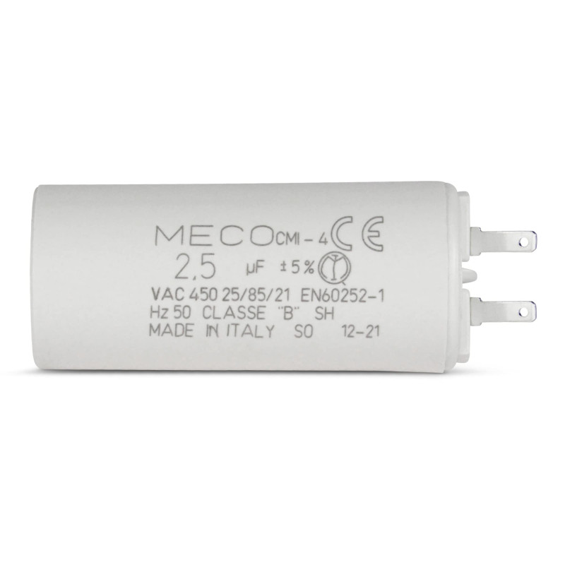 Condensateur 2.5 µF Spécial volet roulant SOMFY Moteur 6 Nm à petites cosses 2,8mm - GARANTIE 2 ans Condensateur 2.5 µF Spécial volet roulant SOMFY Moteur 6 Nm à petites cosses 2,8mm - GARANTIE 2 ans