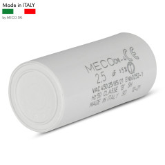 Condensateur 2.5 µF Spécial volet roulant SOMFY Moteur 6 Nm à petites cosses 2,8mm - GARANTIE 2 ans