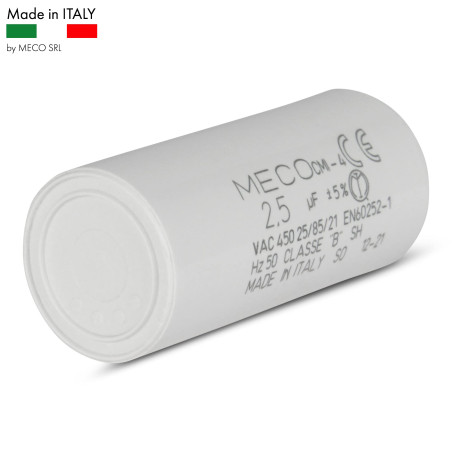 Condensateur 2.5 µF Spécial volet roulant SOMFY Moteur 6 Nm à petites cosses 2,8mm - GARANTIE 2 ans