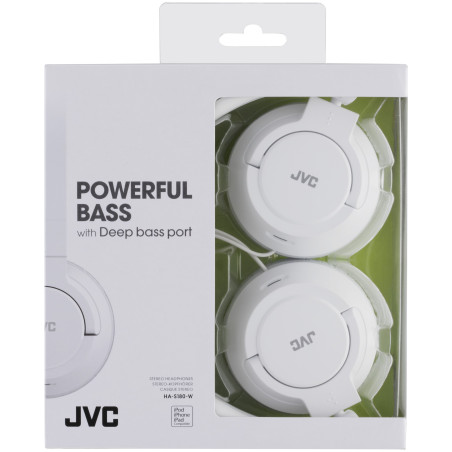 JVC HA-S180-E Casque Supra-Aural Léger - Blanc