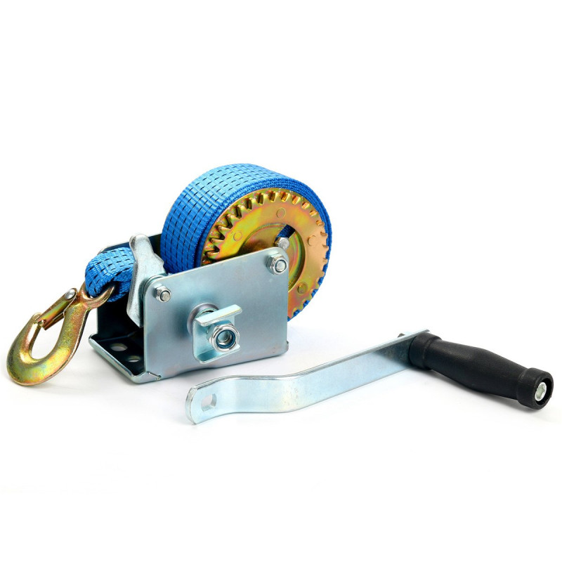 FreeTec Treuil Manuel avec Bleu Polyester Cordon à Bergung Treuil Bateau Treuil (6m 600lbs) FreeTec Treuil Manuel avec Bleu Polyester Cordon à Bergung Treuil Bateau Treuil (6m 600lbs)