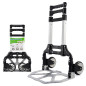 Yaheetech Diable Chariot de Transport Pliant Main Réglable de 64cm à 100cm en Aluminium Charge Max 75kg avec Bandes Elastique Yaheetech Diable Chariot de Transport Pliant Main Réglable de 64cm à 100cm en Aluminium Charge Max 75kg avec Bandes Elastique