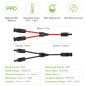 URAQT Y Type Connecteurs Solar, 2 pcs (1 à 2 Branches) Professionnel Imperméable Connecteur de Panneau Solaire, Cable Panneau So URAQT Y Type Connecteurs Solar, 2 pcs (1 à 2 Branches) Professionnel Imperméable Connecteur de Panneau Solaire, Cable Panneau So