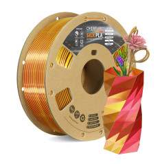 OVERTURE Filament Soie PLA Double Couleur 1,75 mm pour imprimante 3D, 1 kg bobine (2,2 lbs), Précision Dimensionnelle +/- 0,02 m