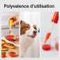 AVIDA · ZEN Pipette Plastique 5ml - 7 Pipettes Graduées + 1 Brosse - Pipette Cuisine - Compte Gouttes en silicone - Pipette Enfa AVIDA · ZEN Pipette Plastique 5ml - 7 Pipettes Graduées + 1 Brosse - Pipette Cuisine - Compte Gouttes en silicone - Pipette Enfa