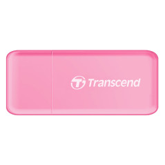 Transcend RDF5 Lecteur de cartes multifonction avec emplacements SD et microSD et connecteur USB USB 3.1 Gen 1, Rose - TS-RDF5R