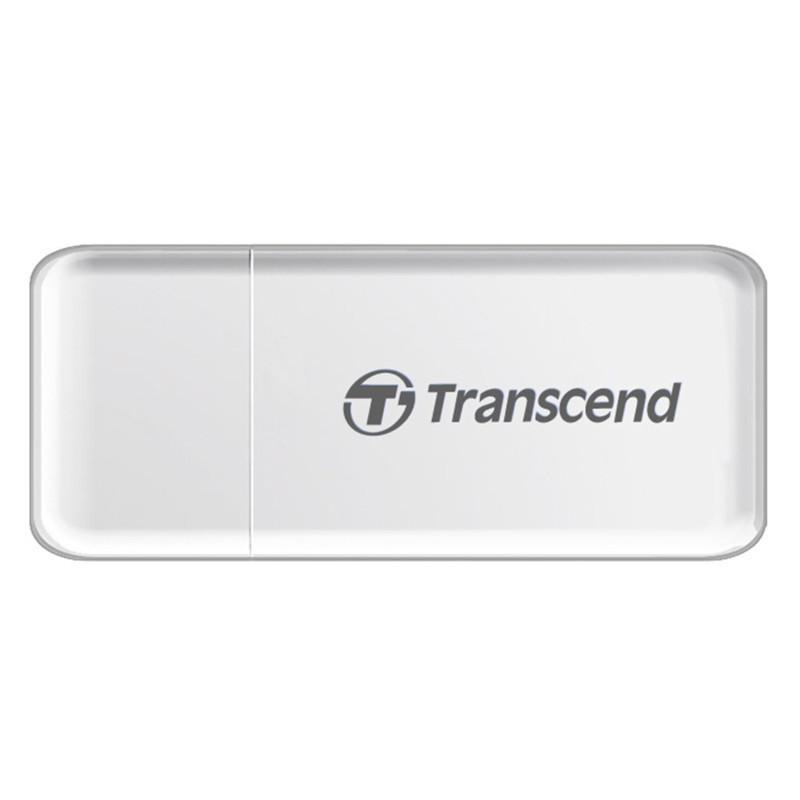 Transcend RDF5 Lecteur de cartes multifonction avec emplacements SD et microSD et connecteur USB USB 3.1 Gen 1, Blanc - TS-RDF5W Transcend RDF5 Lecteur de cartes multifonction avec emplacements SD et microSD et connecteur USB USB 3.1 Gen 1, Blanc - TS-RDF5W