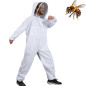 Moontay Combinaison d'Apiculture pour Tout le Corps Vêtements à Capuchon avec Voile Manteau de Protection pour Apiculteurs Costu Moontay Combinaison d'Apiculture pour Tout le Corps Vêtements à Capuchon avec Voile Manteau de Protection pour Apiculteurs Costu