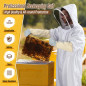 Moontay Combinaison d'Apiculture pour Tout le Corps Vêtements à Capuchon avec Voile Manteau de Protection pour Apiculteurs Costu Moontay Combinaison d'Apiculture pour Tout le Corps Vêtements à Capuchon avec Voile Manteau de Protection pour Apiculteurs Costu