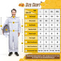 Moontay Combinaison d'Apiculture pour Tout le Corps Vêtements à Capuchon avec Voile Manteau de Protection pour Apiculteurs Costu Moontay Combinaison d'Apiculture pour Tout le Corps Vêtements à Capuchon avec Voile Manteau de Protection pour Apiculteurs Costu