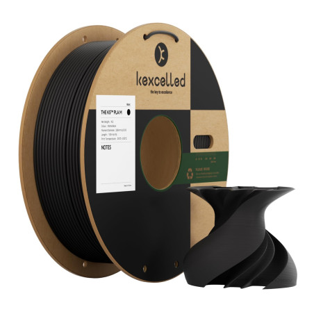 kexcelled PLA Mat Filament pour Imprimante 3D 2,85 mm +/- 0,03 mm, Texture de Couleur Mat, Convient à la Plupart des Imprimantes