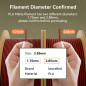 kexcelled PLA Mat Filament pour Imprimante 3D 2,85 mm +/- 0,03 mm, Texture de Couleur Mat, Convient à la Plupart des Imprimantes kexcelled PLA Mat Filament pour Imprimante 3D 2,85 mm +/- 0,03 mm, Texture de Couleur Mat, Convient à la Plupart des Imprimantes
