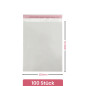 Netuno 100 sachets plats en PP 22,5 x 30 cm sachets plastiques transparents en polypropylène emballages d'envoi sacs plastiques 