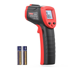 Wintact Thermomètre Laser Infrarouge,-50℃ à 590℃, pistolet thermomètre sans contact,postuler à cuisine,voiture, industriel(Pas p
