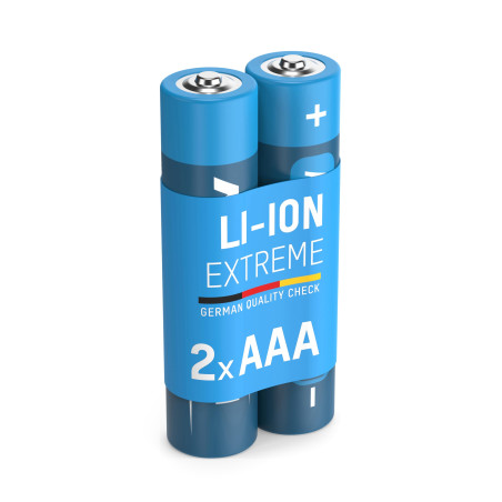 ANSMANN Pile Micro AAA Extreme Lithium 1,5V (2 pces) – Piles FR03 extrêmement légères et à Haute capacité – Piles jetables puiss