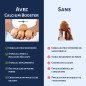 Chick'N Deluxe® Calcium Booster 4Kg. Coquille huitre Poules pondeuse. Produit minéral Naturel Riche en Calcium, stimule la Ponte Chick'N Deluxe® Calcium Booster 4Kg. Coquille huitre Poules pondeuse. Produit minéral Naturel Riche en Calcium, stimule la Ponte