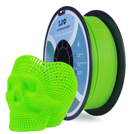 ZIRO Filament de imprimante 3D PLA Fluorescent Color 1.75mm 1kg (2.2 lbs), précision dimensionnelle +/-0.03mm, Fluo vert