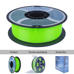 ZIRO Filament de imprimante 3D PLA Fluorescent Color 1.75mm 1kg (2.2 lbs), précision dimensionnelle +/-0.03mm, Fluo vert