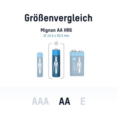 ANSMANN Piles Mignon AA Extreme Lithium 1,5V (Lot de 8) – Piles FR6 extrêmement légères d'une capacité de 3000 mAh – Piles jetab