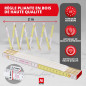 Metrie™ Mètres Pliants Perfekt 10 – Lot de 10x 2m | Blanc-Jaune | Bois Laqué, Articulations Acier – Graduation Duplex, Fabriqué Metrie™ Mètres Pliants Perfekt 10 – Lot de 10x 2m | Blanc-Jaune | Bois Laqué, Articulations Acier – Graduation Duplex, Fabriqué