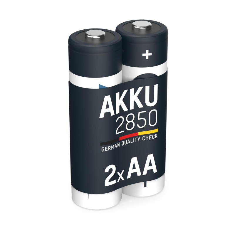ANSMANN Piles rechargeables Mignon AA NiMH 2850 mAh 1,2 V (lot de 2) – Piles HR6 polyvalentes, à haute capacité et faible autodé ANSMANN Piles rechargeables Mignon AA NiMH 2850 mAh 1,2 V (lot de 2) – Piles HR6 polyvalentes, à haute capacité et faible autodé