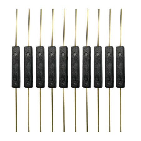 Gebildet 10pcs Contact Reed en Plastique, Aimant Proche - Circuit de Connexion, Aimant Loin - Circuit de Coupure, Interrupteur à