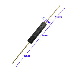 Gebildet 10pcs Contact Reed en Plastique, Aimant Proche - Circuit de Connexion, Aimant Loin - Circuit de Coupure, Interrupteur à