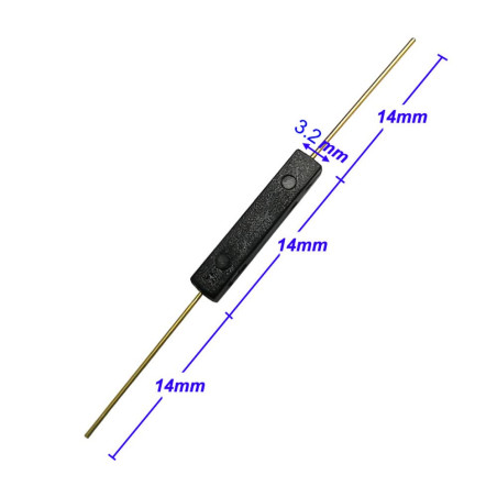Gebildet 10pcs Contact Reed en Plastique, Aimant Proche - Circuit de Connexion, Aimant Loin - Circuit de Coupure, Interrupteur à