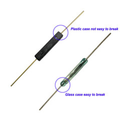 Gebildet 10pcs Contact Reed en Plastique, Aimant Proche - Circuit de Connexion, Aimant Loin - Circuit de Coupure, Interrupteur à
