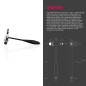 MDF Instruments - Tromner - Marteau à réflexes, avec Pinceau Intégré et Poignée HPD Légère - Noir (MDF555P-11) MDF Instruments - Tromner - Marteau à réflexes, avec Pinceau Intégré et Poignée HPD Légère - Noir (MDF555P-11)
