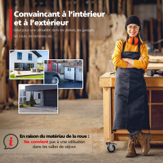 RAVN HAMAN Set de 4 Roulettes pivotantes 75 mm avec frein - Roulettes pour meubles jusqu'à 50 kg par roue - Charge lourde - Caou