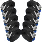 Sangle à Griffe Sangle d'arrimage Sangle de Fixation - Noir - 1m 2,5m 4m 6m - Charge maximale 250 kg DIN en 12195-2, 10 pièces 2 Sangle à Griffe Sangle d'arrimage Sangle de Fixation - Noir - 1m 2,5m 4m 6m - Charge maximale 250 kg DIN en 12195-2, 10 pièces 2
