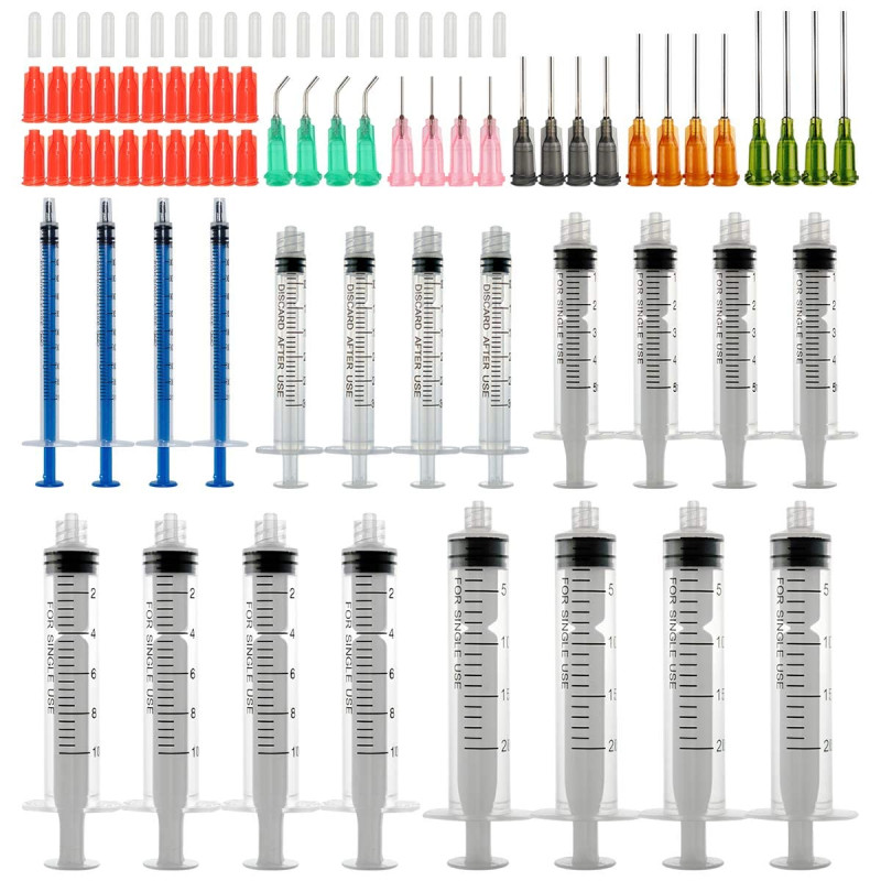 1ml 3ml 5ml 10ml 20ml Ensemble de seringues à aiguilles émoussées avec 14g 15g 16g 18g 20g Aiguilles émoussées et capuchon de se 1ml 3ml 5ml 10ml 20ml Ensemble de seringues à aiguilles émoussées avec 14g 15g 16g 18g 20g Aiguilles émoussées et capuchon de se