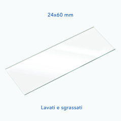 AIESI® Lamelles de microscope dimensions 24x60 mm (Paquet de 100 pièces)