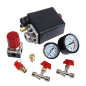 Pressostat Compresseur D'Air Valve à Contrôle 90-120PSI + Régulateur de Pression Pressostat Compresseur D'Air Valve à Contrôle 90-120PSI + Régulateur de Pression