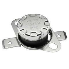 Lumonic Interrupteur thermique 55°C Contact NC 250V 10A Interrupteur de température thermostat KSD301 Bimétal Protection thermiq