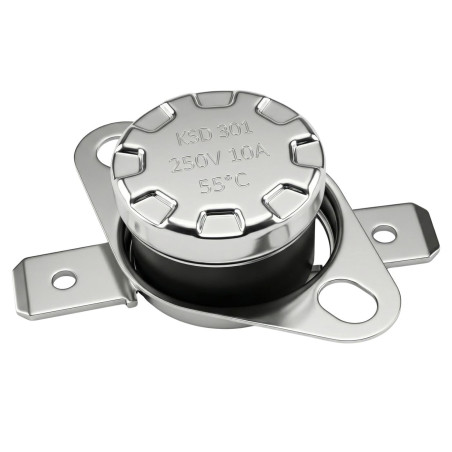 Lumonic Interrupteur thermique 55°C Contact NC 250V 10A Interrupteur de température thermostat KSD301 Bimétal Protection thermiq
