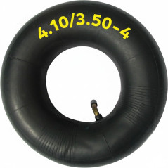 Chambre à air 4.10/3.50-4 avec valve TR87 pour pneumatique roue de brouette avec un disque de 4 pouces