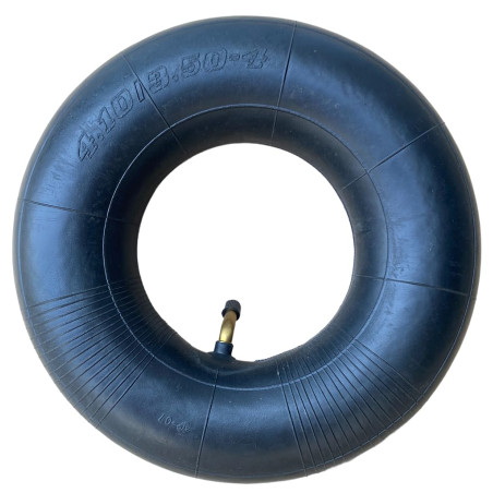Chambre à air 4.10/3.50-4 avec valve TR87 pour pneumatique roue de brouette avec un disque de 4 pouces