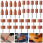 Meule abrasive tête de meule en pierre, 42 mèches de ponçage pour outils rotatifs avec tige de 1/8 pouce pour le ponçage de la p Meule abrasive tête de meule en pierre, 42 mèches de ponçage pour outils rotatifs avec tige de 1/8 pouce pour le ponçage de la p