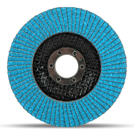 Disque à lamelles Premium Z-Coat │ 10 pièces │ Ø 125 mm │ Grain 40 │ pour métal, acier et bois │ Recouvert de corindon zirconium