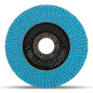 Disque à lamelles Premium Z-Coat │ 10 pièces │ Ø 125 mm │ Grain 40 │ pour métal, acier et bois │ Recouvert de corindon zirconium