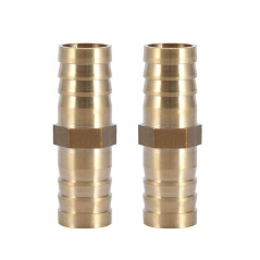 Outil de Connecteur de Tuyau, Connecteur Droit à Deux Voies, Droit pour Raccordement de Tuyaux(14mm 2pcs)