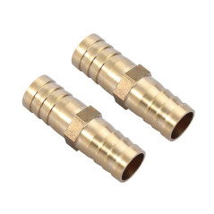 Outil de Connecteur de Tuyau, Connecteur Droit à Deux Voies, Droit pour Raccordement de Tuyaux(14mm 2pcs)