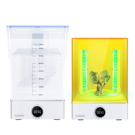 ELEGOO Mercury X Bundle pour Nettoyage Lavage et durcissement Wash and Cure des modèles en résine photopolymère séchage UV pour