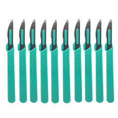 CLABMROEC Scalpel jetable stérile taille 23 bistouris medical pour le dermaplaning chirurgical,Pédicure,Couteaux et scalpels de 