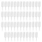 HUAZIZ 50 Pcs en Plastique Squeeze Transfer 4ml Pipette Pipette Liquide Jetable Transparent, Compte-Gouttes Liquide Jetable, Min