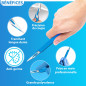 Scalpel jetable lame N°11: Boite de 10 bistouris medical | Qualité pro | Materiel chirurgical stérile | Dermaplaning| Pédicure| Scalpel jetable lame N°11: Boite de 10 bistouris medical | Qualité pro | Materiel chirurgical stérile | Dermaplaning| Pédicure|