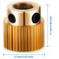 MMOBIEL 5 pièces de Roues d’entraînement Laiton 40 Dents pour extrudeuse Compatible imprimantes 3D Creality séries Ender 3 V2/ 3 MMOBIEL 5 pièces de Roues d’entraînement Laiton 40 Dents pour extrudeuse Compatible imprimantes 3D Creality séries Ender 3 V2/ 3